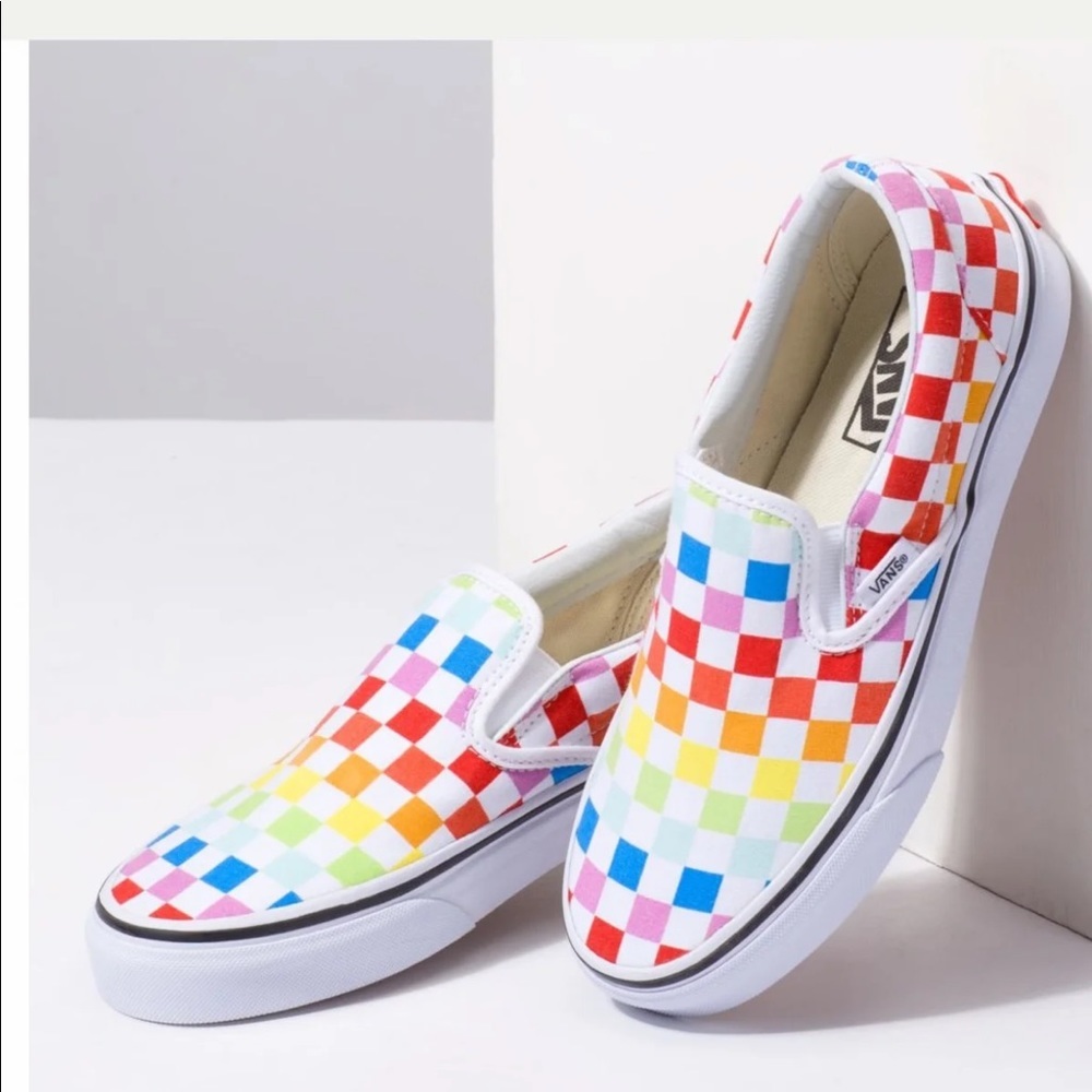 VANS CLASSIC SLIP ON COLORFUL CHECKERED